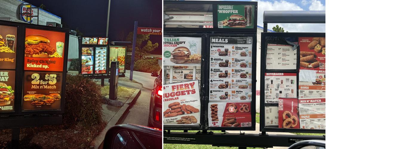 Burger King Menu