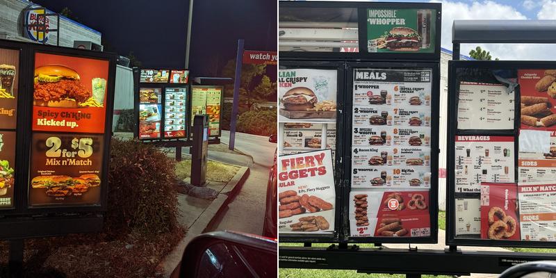 Burger King Menu
