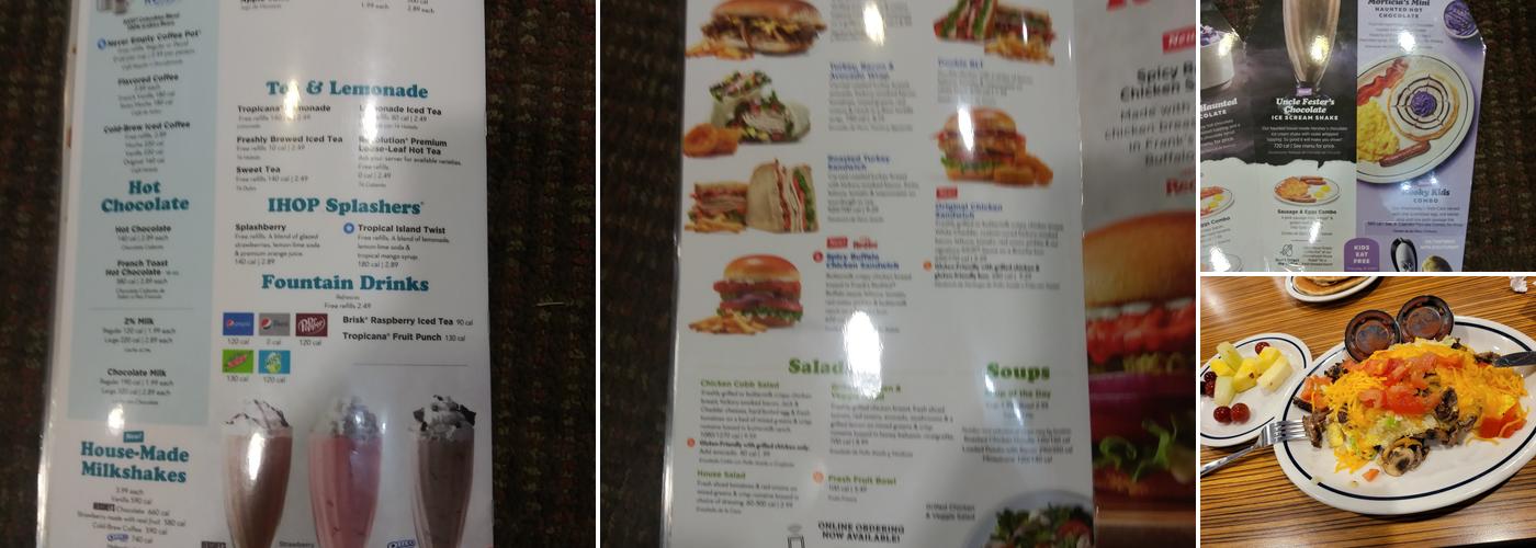 IHOP Menu