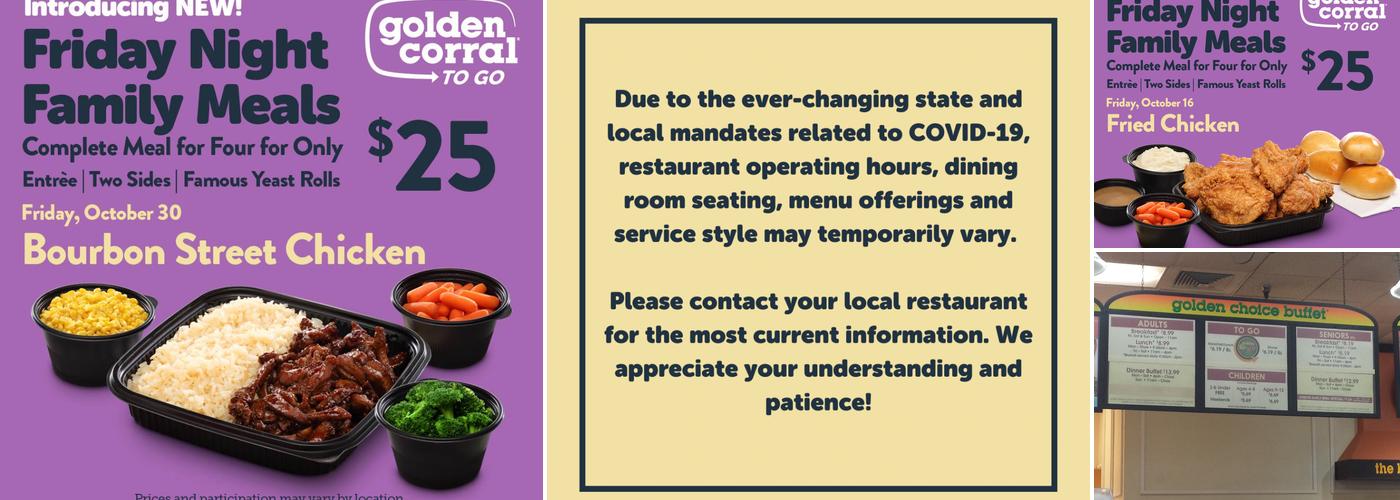 Golden Corral Buffet & Grill Menu