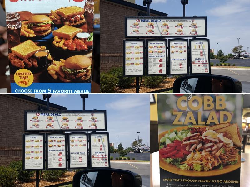 Zaxbys Chicken Fingers & Buffalo Wings Menu