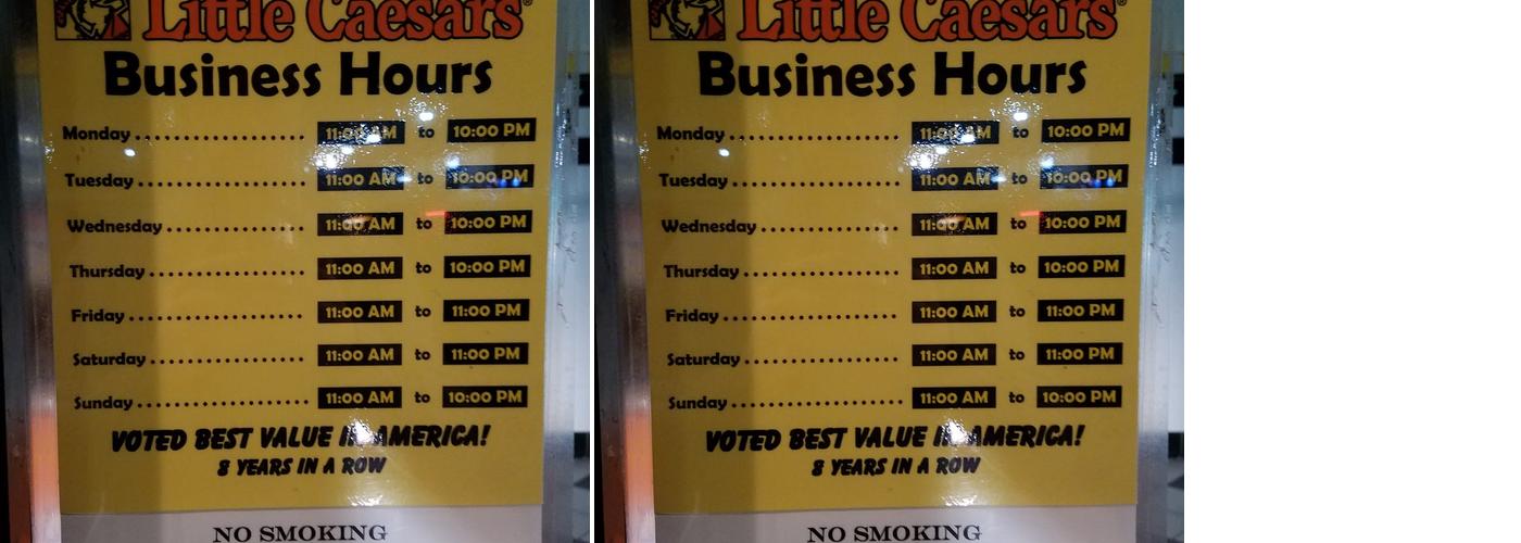 Little Caesars Pizza Menu