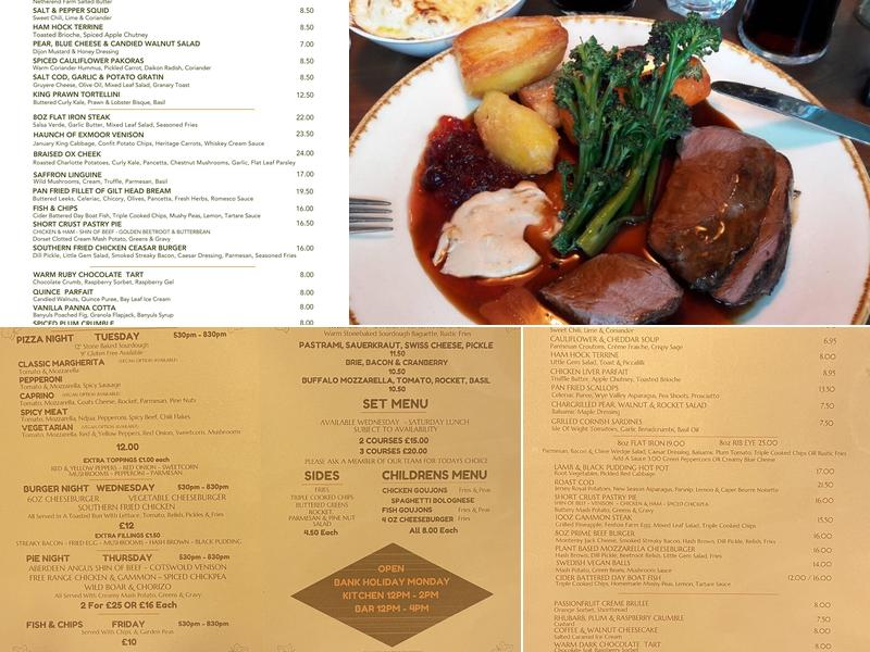 The George, Kempsford Menu