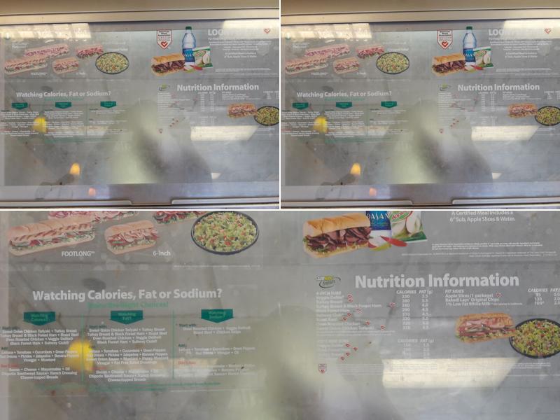 Subway Menu