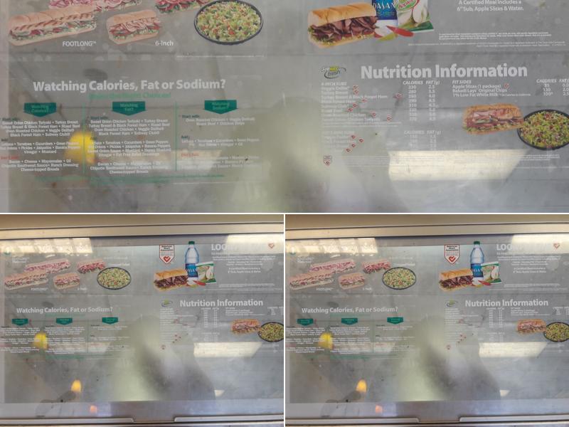 Subway Menu