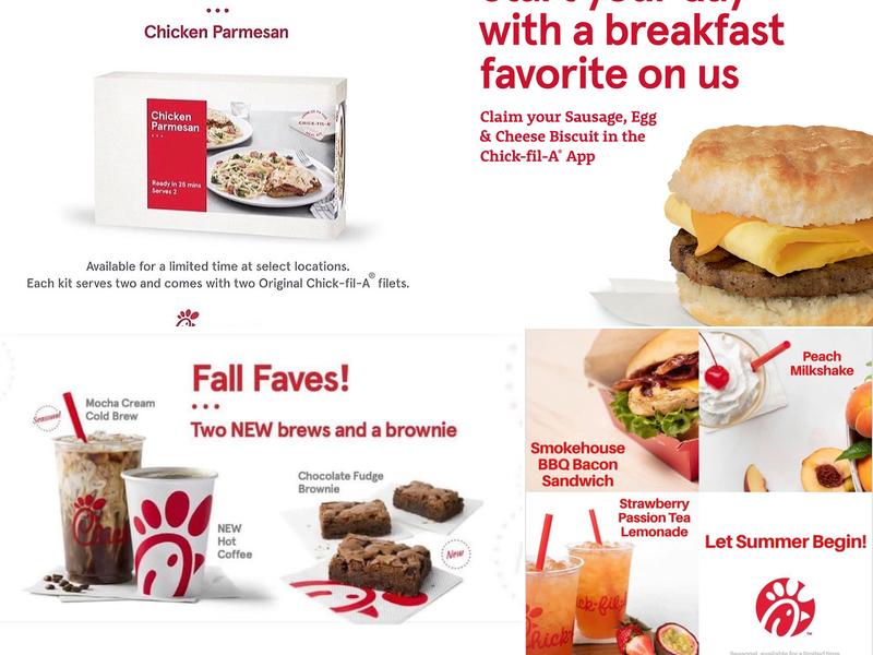 Chick-fil-A Menu