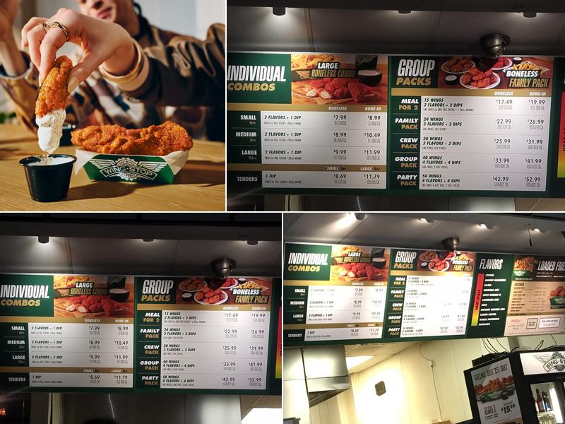 Wingstop Menu