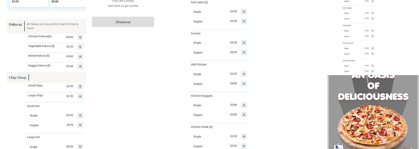 Bravo 1 Fish Bar Menu