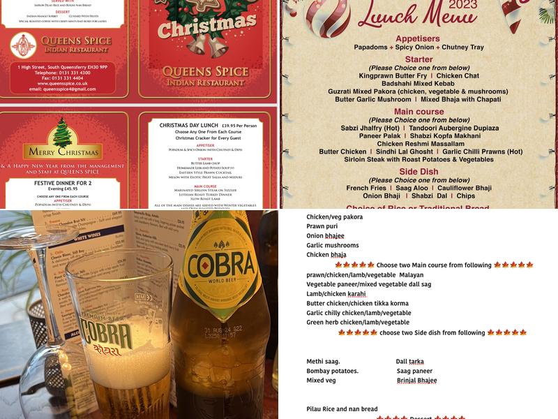 Queens Spice Indian Restaurant Menu