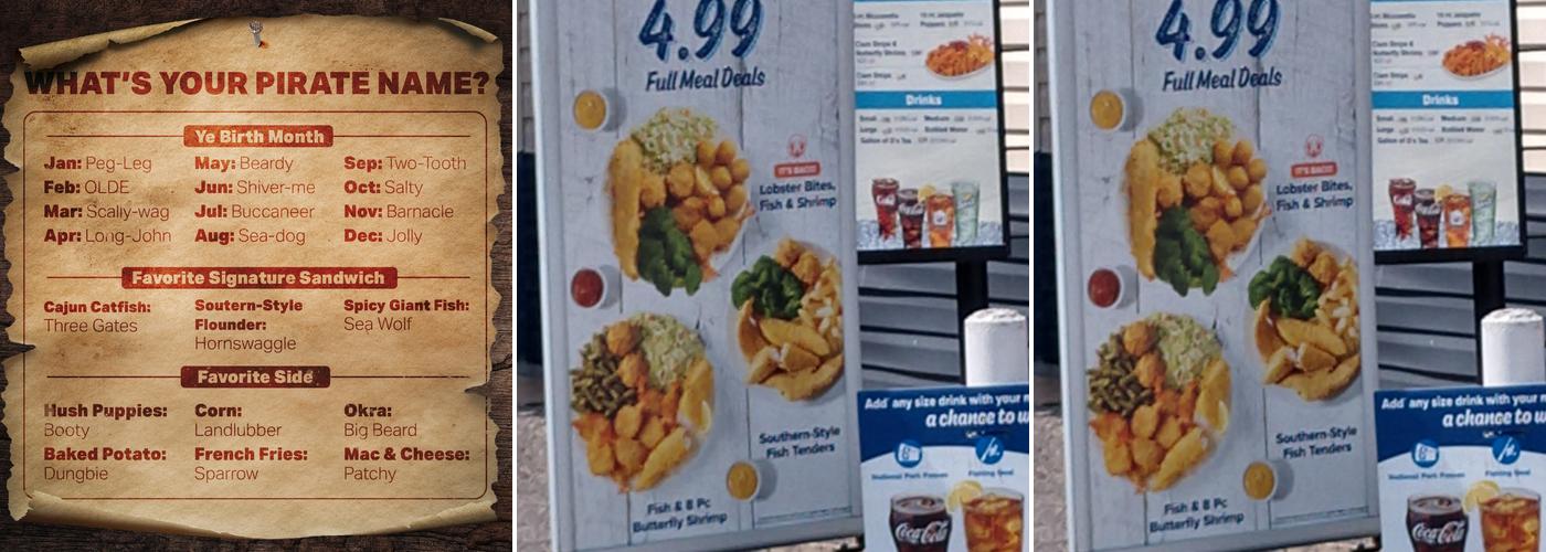 Captain D's Menu
