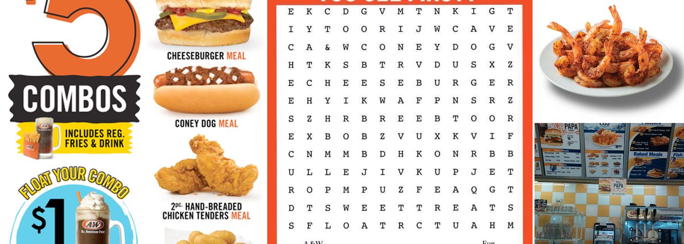 A&W Restaurant Menu