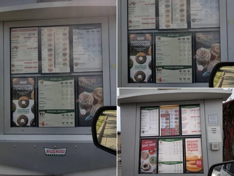 Krispy Kreme Menu