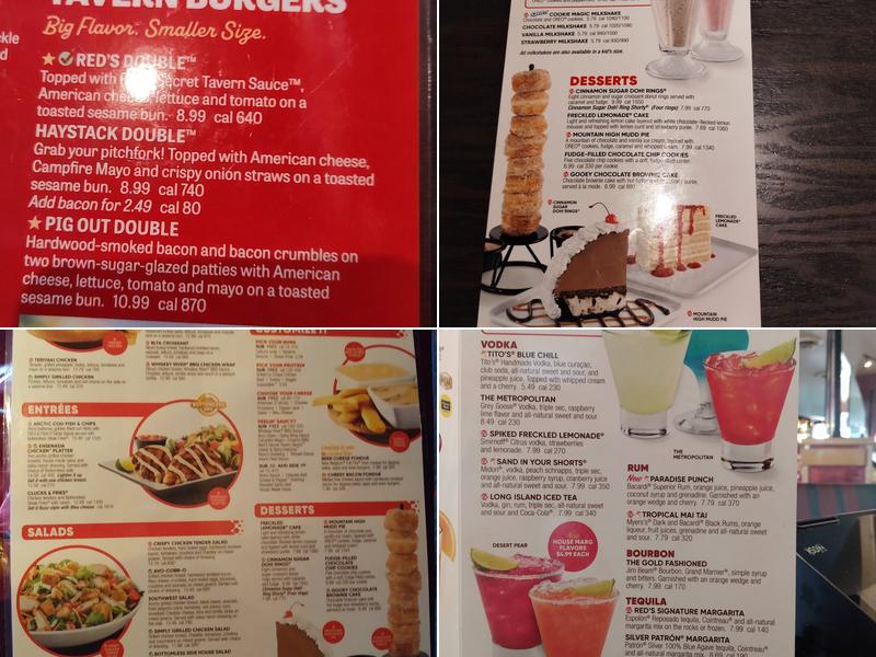 Red Robin Gourmet Burgers and Brews Menu