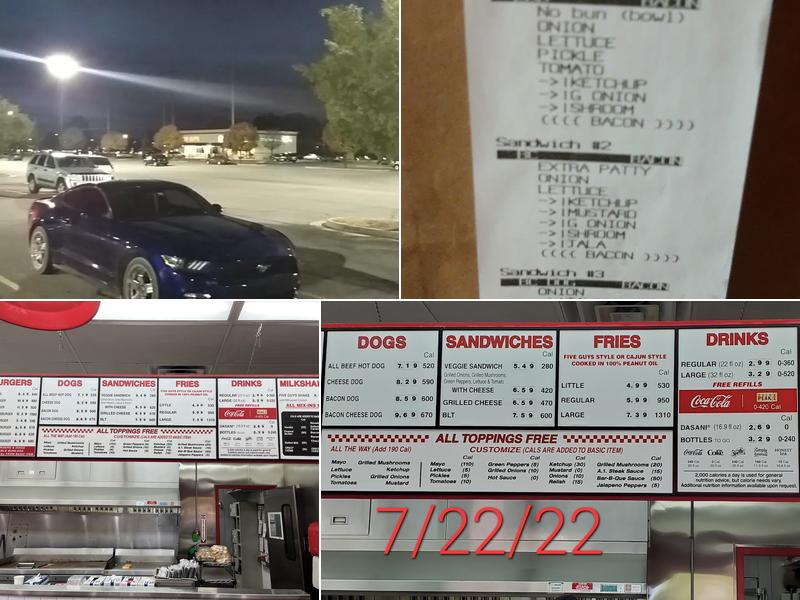 Five Guys Menu