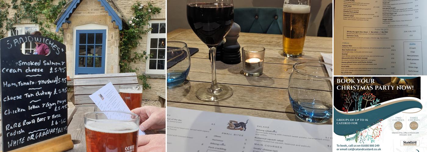 Cat & Custard Pot Inn Menu