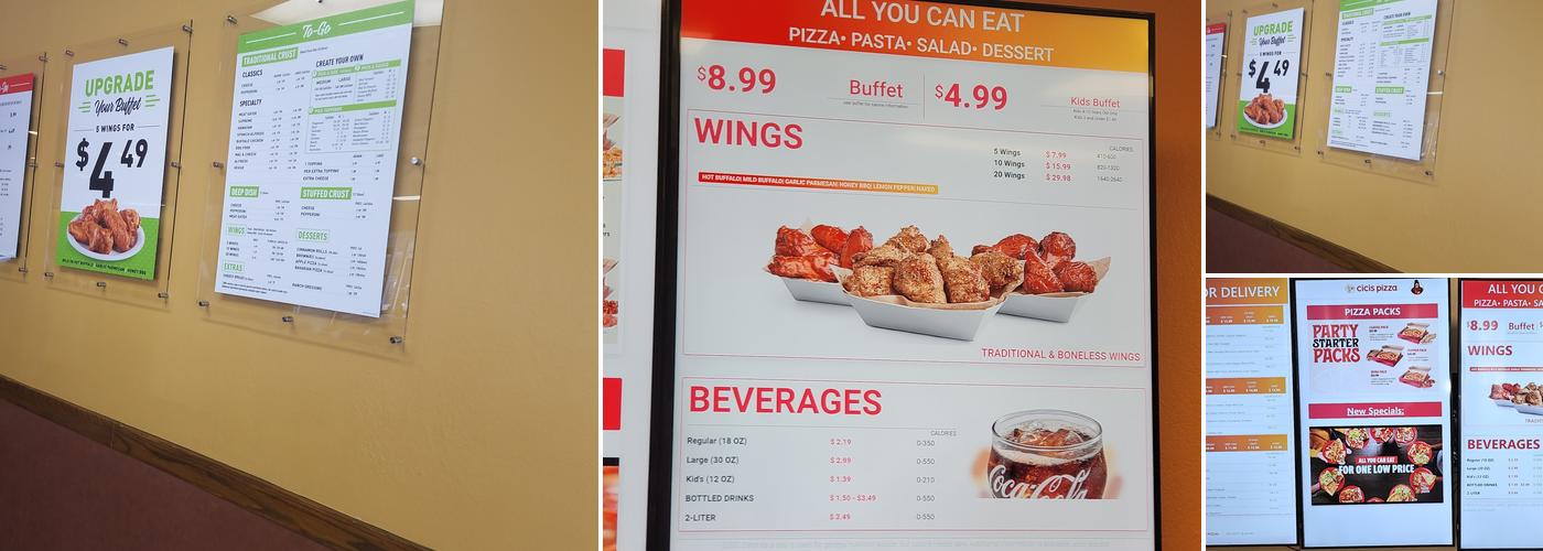 Cicis Pizza Menu