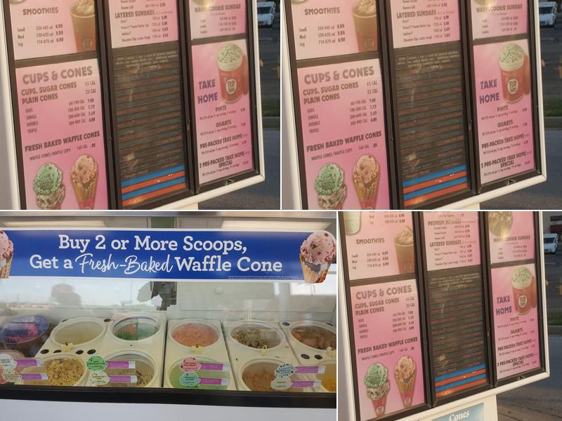 Baskin-Robbins Menu