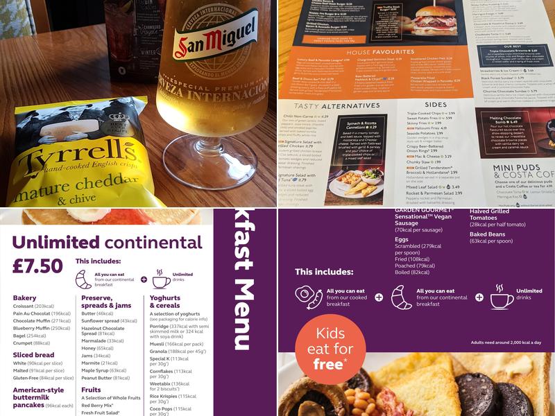 The Bamford Arms Beefeater Menu