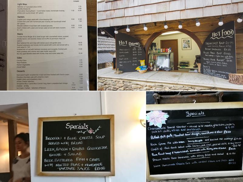 The Trouble House Menu