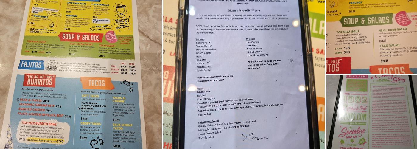 Chuy's Menu