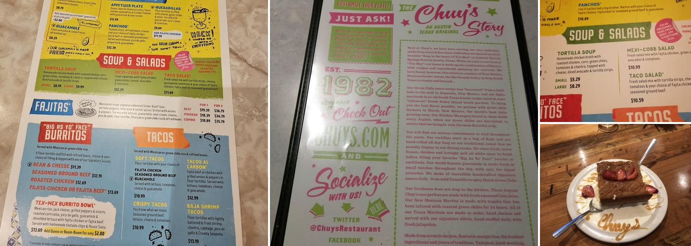 Chuy's Menu