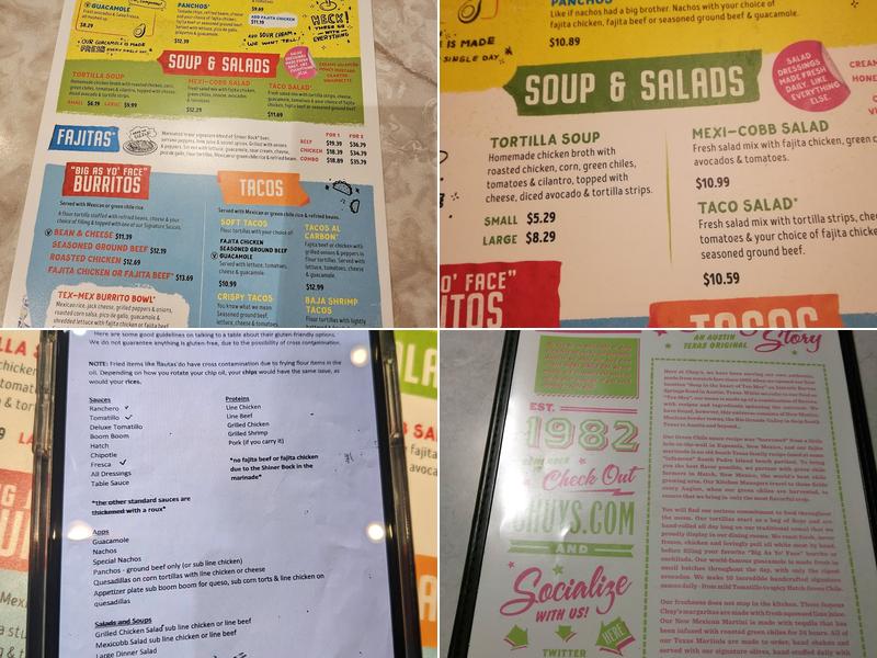 Chuy's Menu