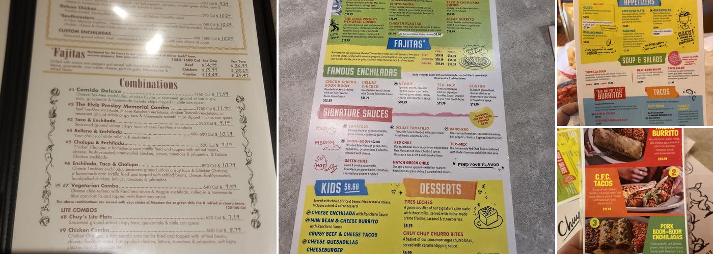 Chuy's Menu