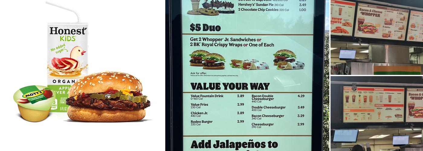 Burger King Menu