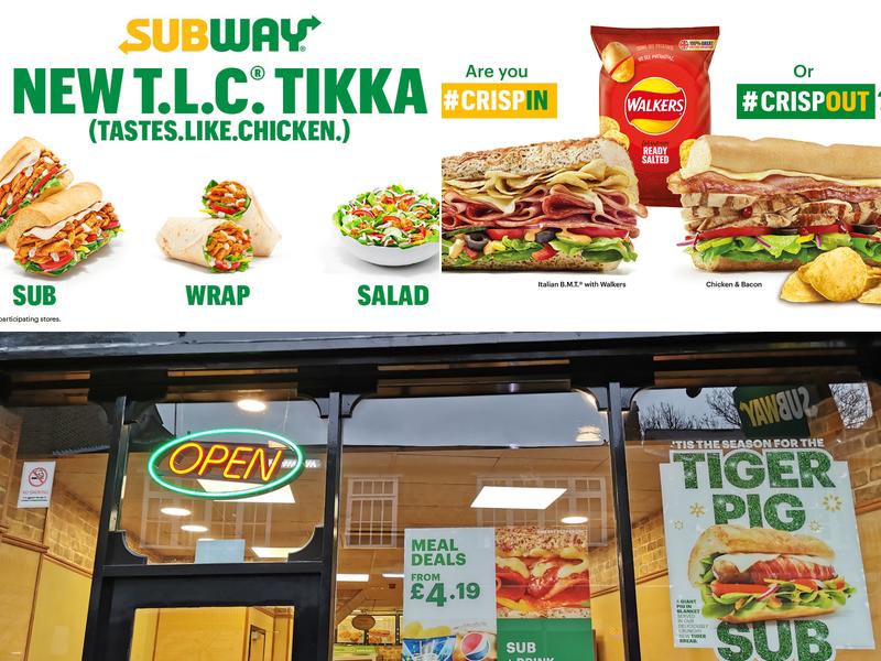 Subway Menu