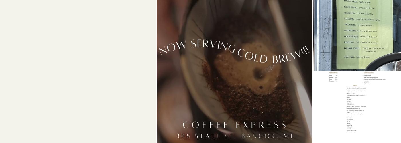 Coffee Express Menu