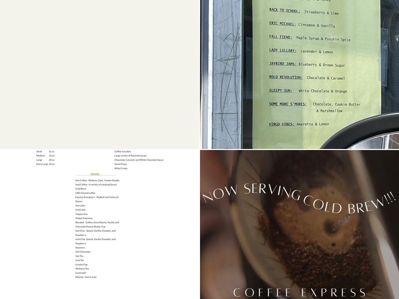 Coffee Express Menu