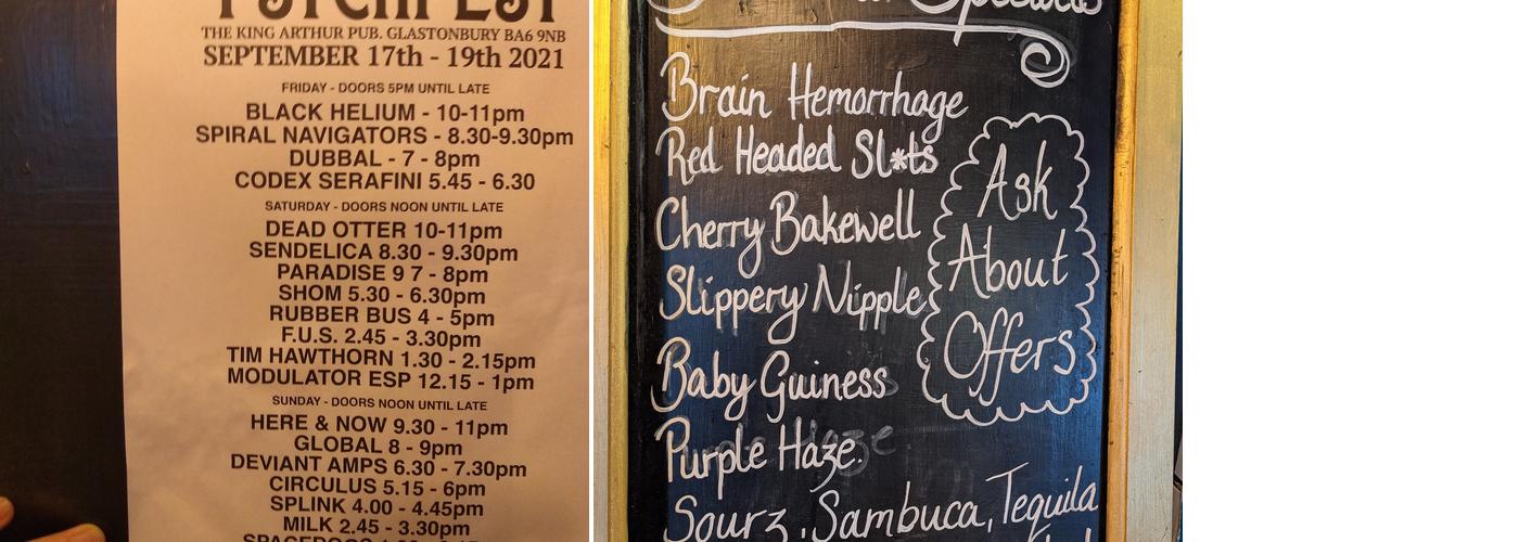 The King Arthur Menu