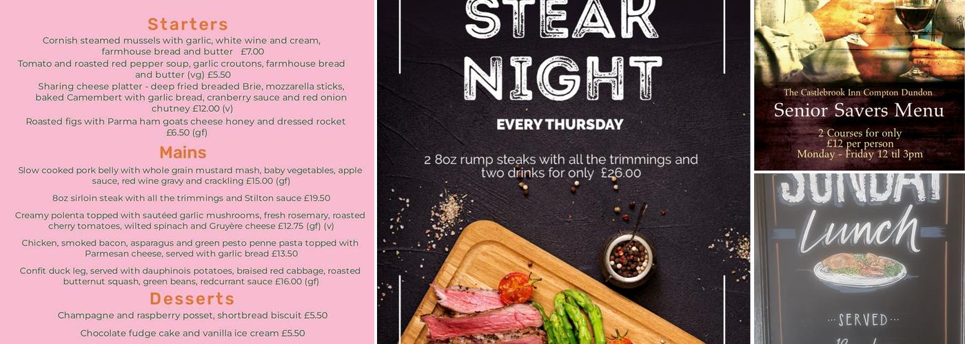 The Castlebrook Inn Menu