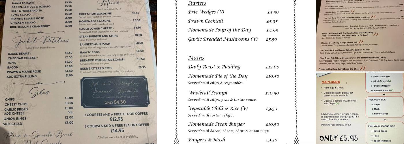 The George Menu