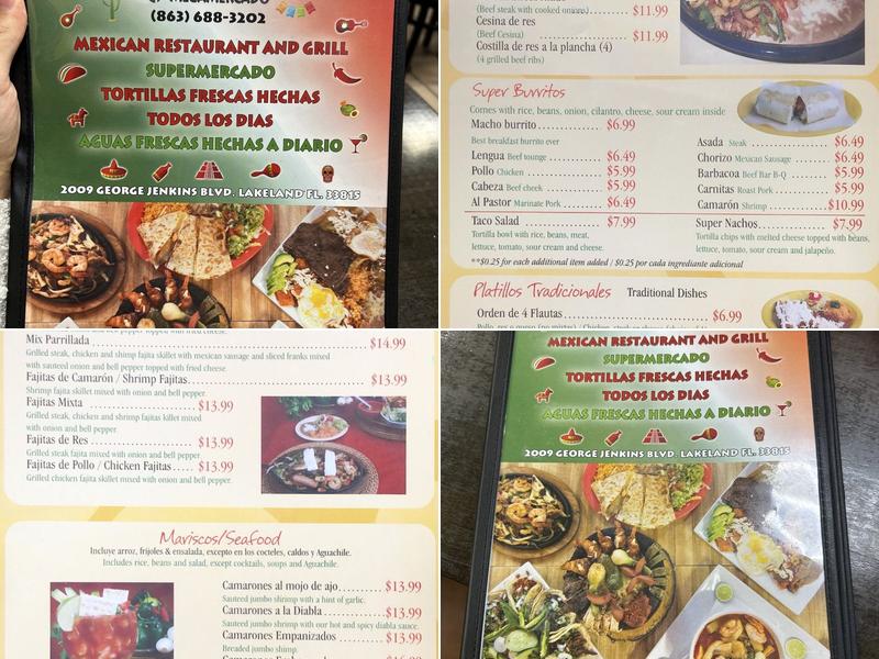 Mega Mercado Menu