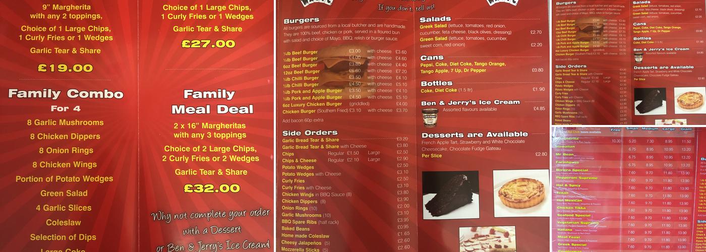 Pizza Magic Menu