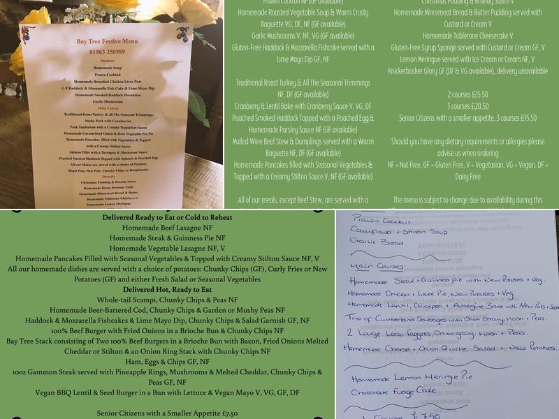 Bay Tree Menu