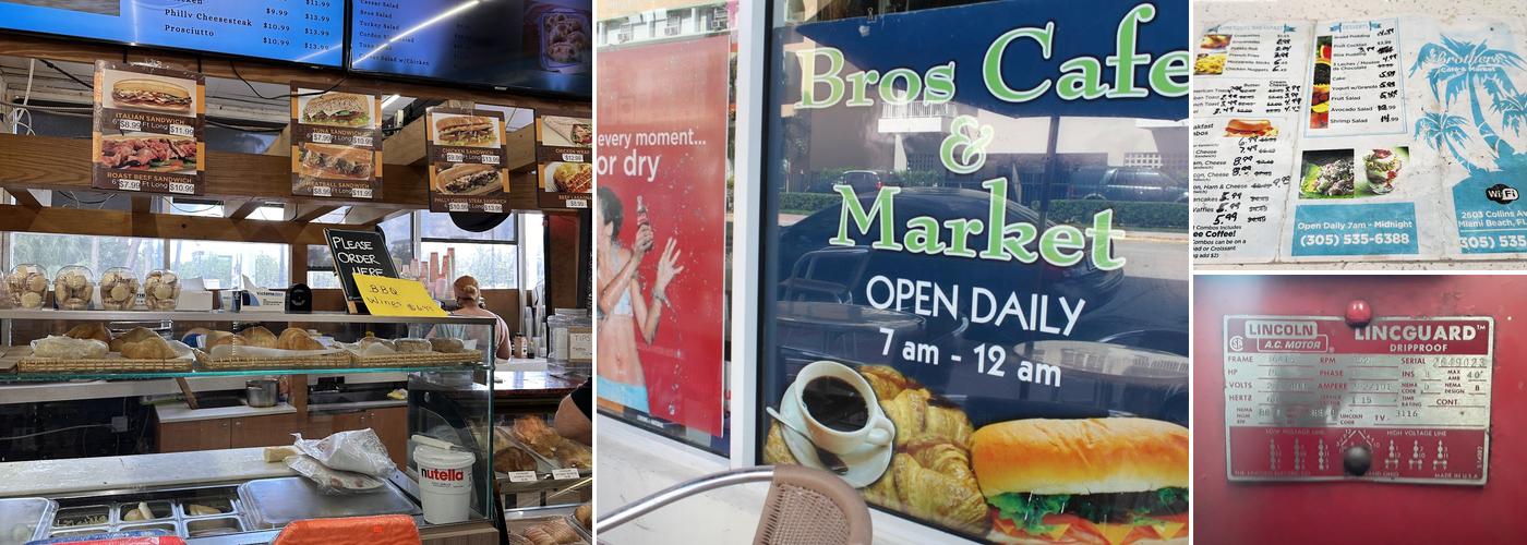 Bros Cafe Market Menu