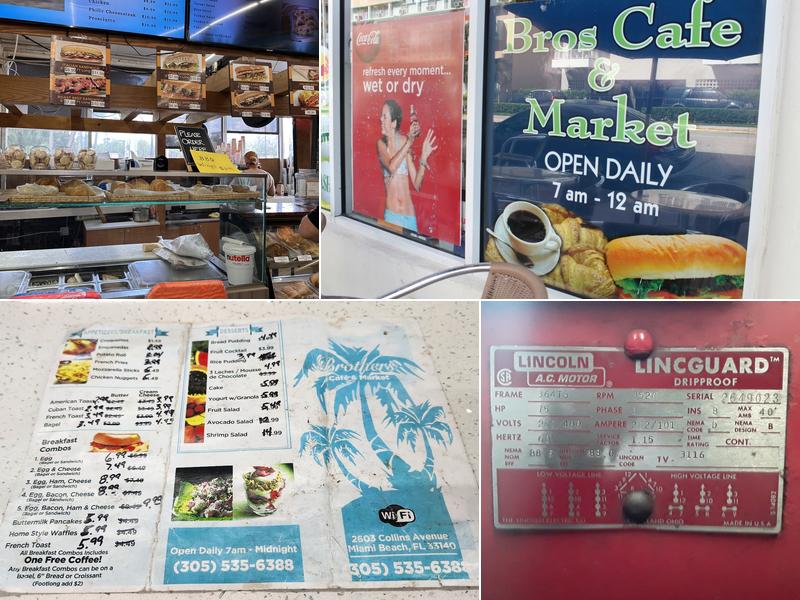 Bros Cafe Market Menu