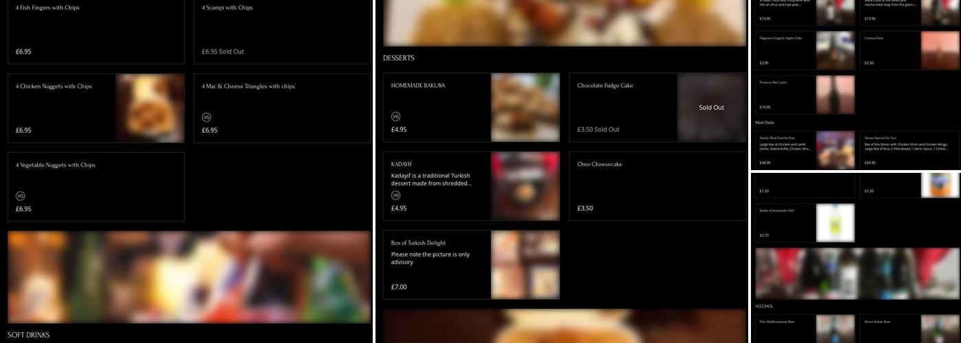 Istanbul Meze & Grill Bar Menu