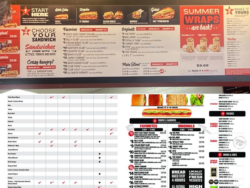 Jimmy John's Menu