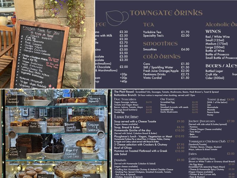Towngate Tearoom Menu