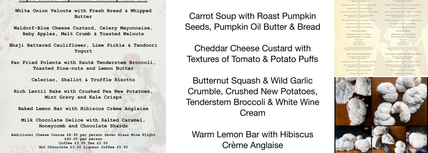 The White Rabbit Menu