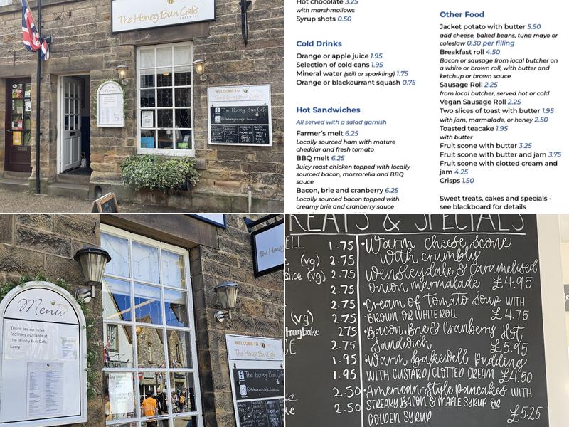 The Honey Bun Cafe Menu