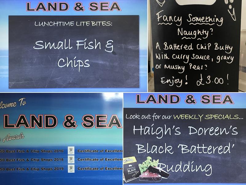 Land & Sea Fish And Chips Menu