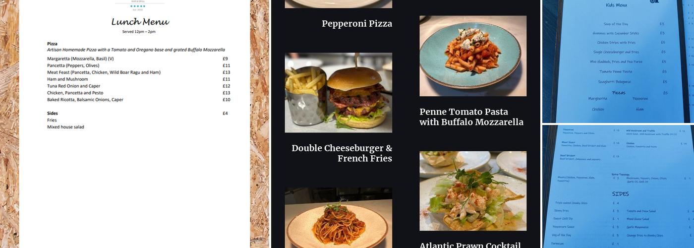 The Watermill Bar and Grill Menu