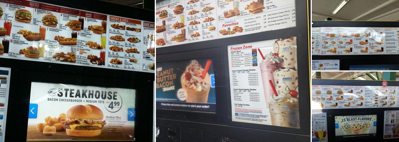 Sonic Drive-In Menu