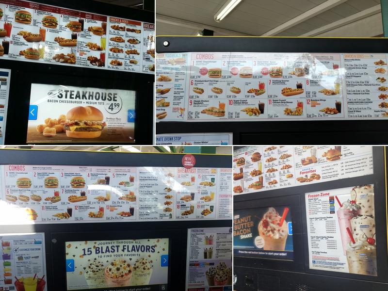 Sonic Drive-In Menu