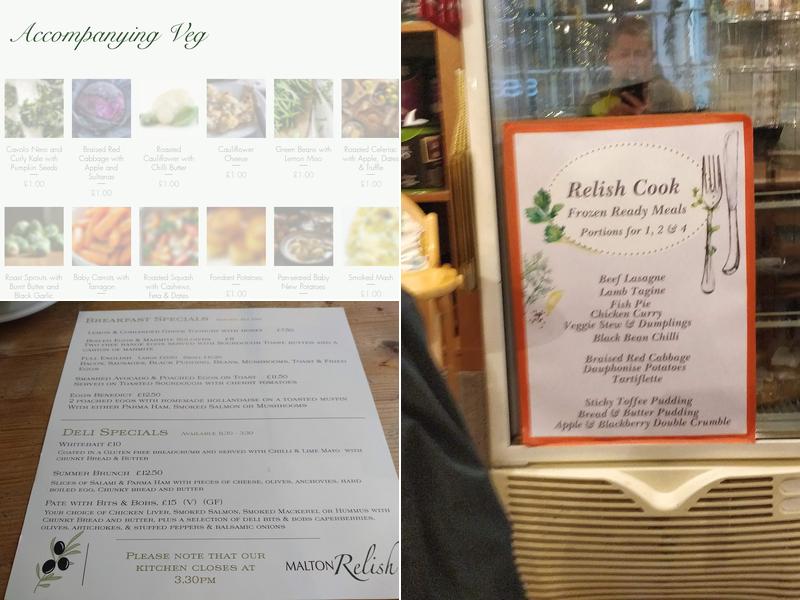 Malton Relish Menu