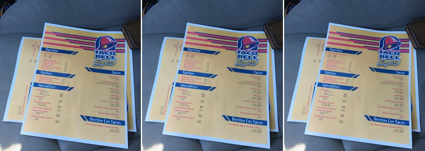 Taco Bell Menu